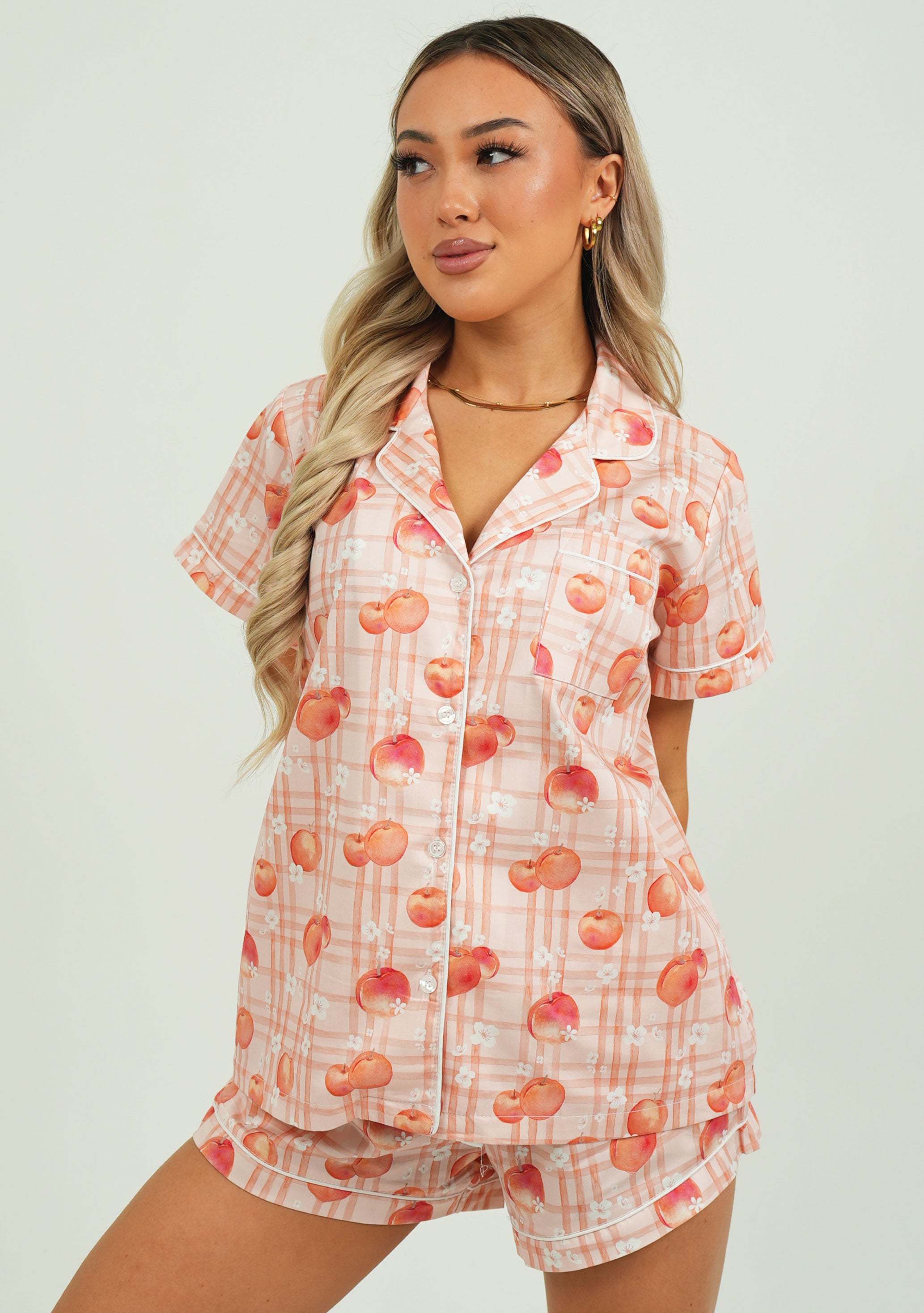 Peaches Cotton Short Pyjama Set