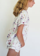 Night Sweet Thing Girls Edge Of The Meadow Jersey Knit Cotton Short Pajama Set Kids