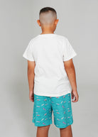 Night Sweet Thing Boys Ocean Drift T-Shirt & Short Pants PJ Set Satin T-Shirt Pajama Set Kids