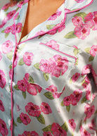 Night Sweet Thing Womens Flutter Garden Satin Short Pajama Set