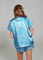 Night Sweet Thing Girls Buoy Oh Buoy Short Satin Short Pajama Set Kids