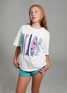 Night Sweet Thing Girls Ocean Drift T-Shirt & Short Pants PJ Set Satin T-Shirt Pajama Set Kids