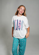 Night Sweet Thing Girls Ocean Drift T-Shirt & Long Pants PJ Set Satin T-Shirt Pajama Set Kids