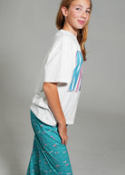 Night Sweet Thing Girls Ocean Drift T-Shirt & Long Pants PJ Set Satin T-Shirt Pajama Set Kids
