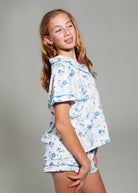 Night Sweet Thing Girls Coming Home Jersey Knit Cotton Short Pajama Set Kids