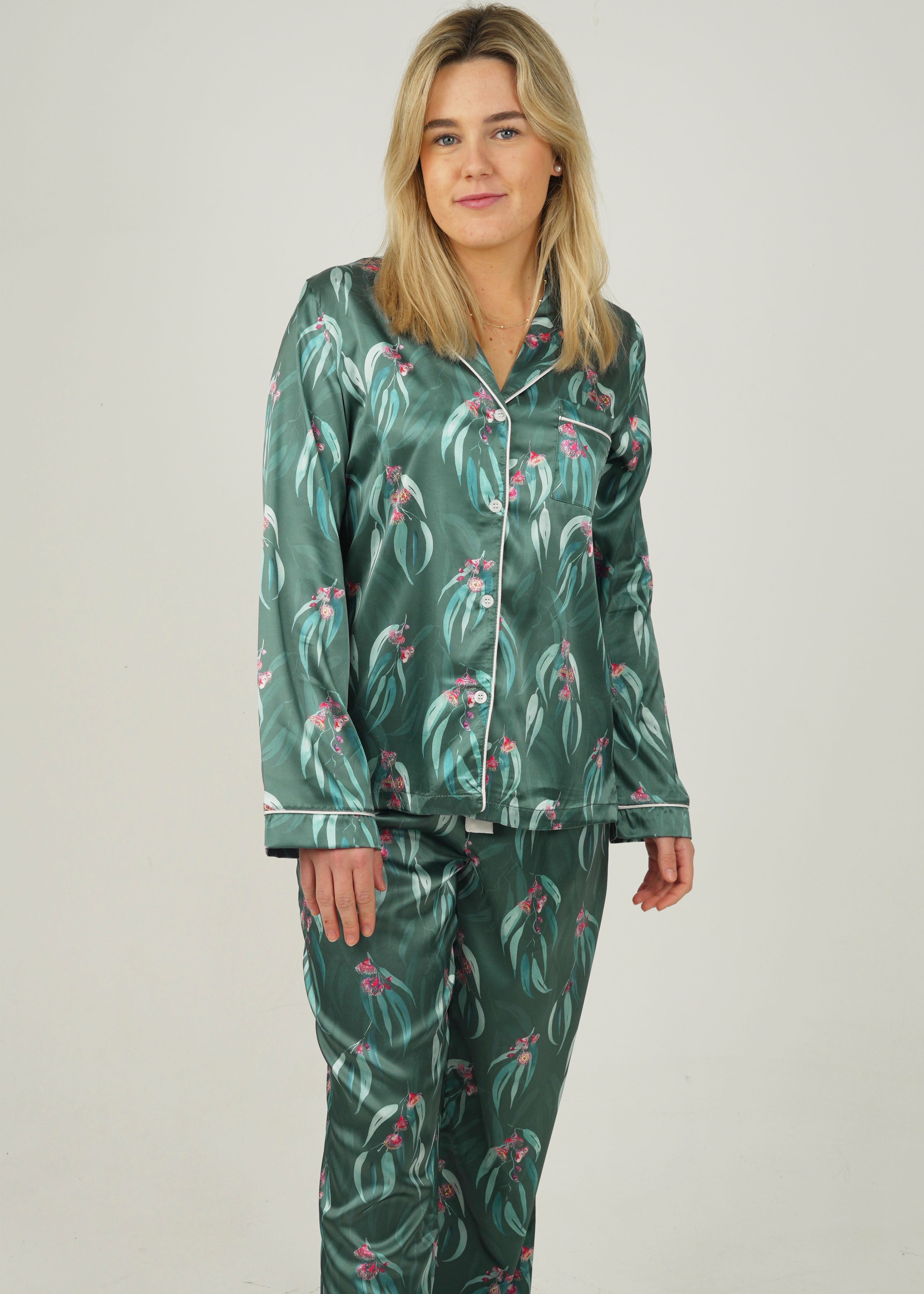 Australian Native Satin Long Pyjama Set – Night Sweet Thing