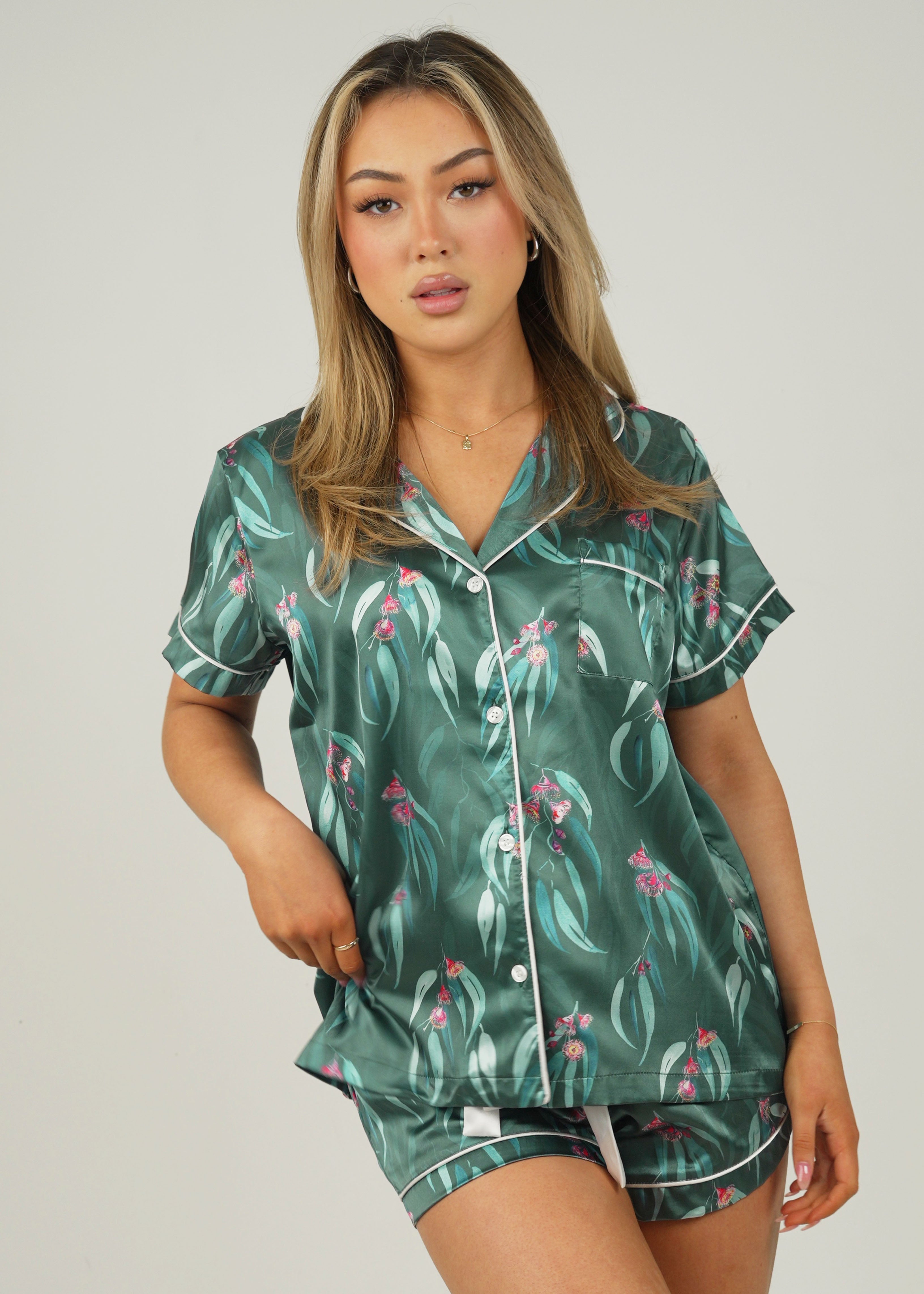 Australian Native Satin Short Pajama Set – Comfortable & Stylish ...