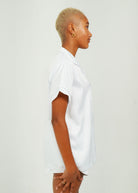 Night Sweet Thing Womens White (With White Piping) Satin Short Pajama Set