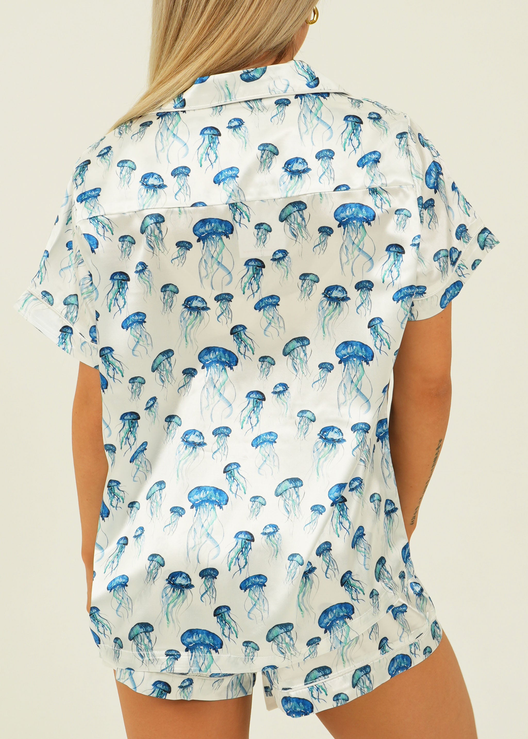 Jellyfish Satin Short Pyjama Set
