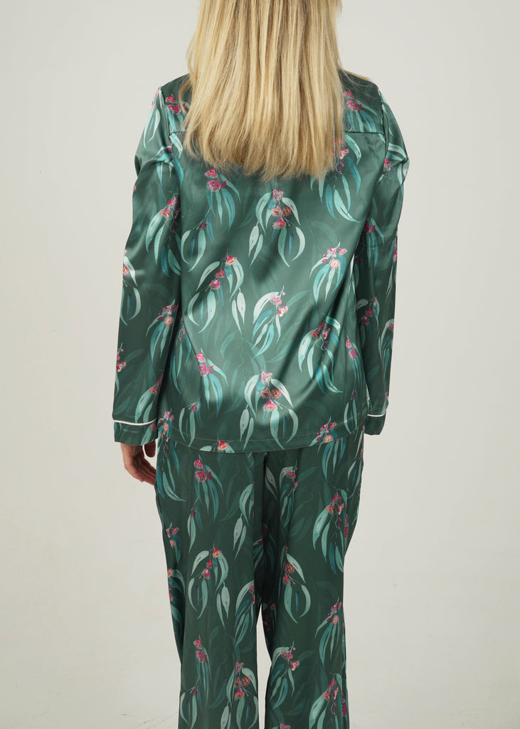 Australian Native Satin Long Pajama Set – Cozy Nightwear for Sweet ...
